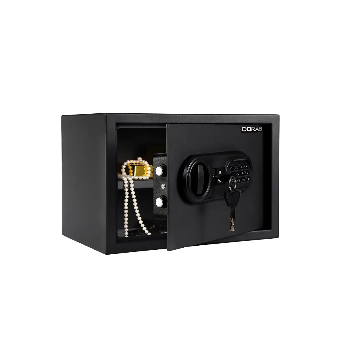 Doras eis Elektronik Şifreli Ve Anahtarlı Çelik Kasa /  Ev Ve Otel Tipi ( KÜÇÜK /BÜYÜK )