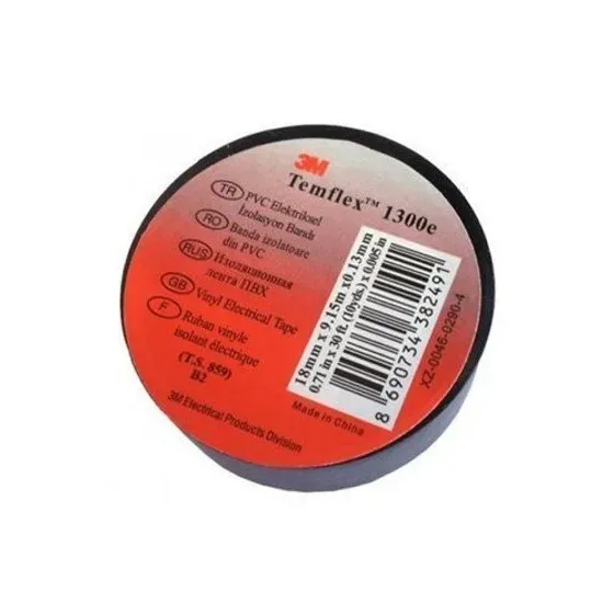 ELEKTRİK BANDI 3M TEMPFLİK SIYAH 10 lu