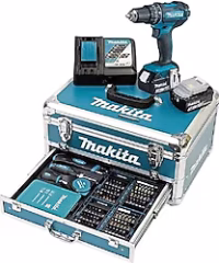 Makita DF457DWEX3 18 V Akülü Darbesiz Matkap