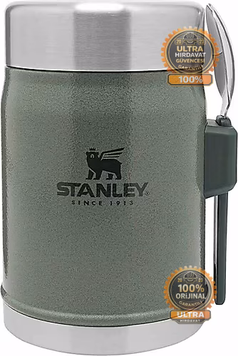 Stanley Klasik Kaşıklı Yeşil 0.40 lt Çelik Yemek Termosu