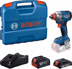 Bosch GDX 18V-285 Çift Akülü 2 Ah Darbeli Somun Sıkma Makinesi
