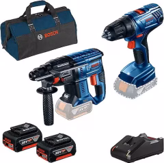 Bosch Gbh 180+Gsr 180+2X18v 4.0+Gal+Bag 0615990M31