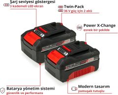 2X18V 4,0AH PXC TWİNPACK CB A1 AKÜ