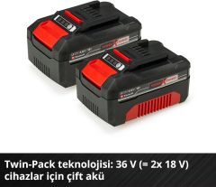 2X18V 4,0AH PXC TWİNPACK CB A1 AKÜ