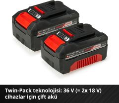 EINHELL 2x 4,0Ah & Twincharger Kit Akü & Şarj Cihazı