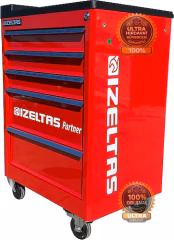 İzeltaş Partner 8235006121 118 Parça 5 Çekmeceli Takım Dolabı Seti