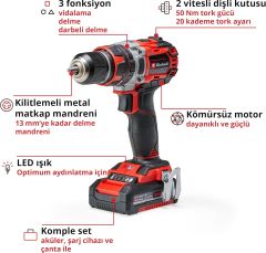 TE-CD 18 Lİ-İ BL 2X2, AH AKÜLÜ DARBELİ VİDALAMA