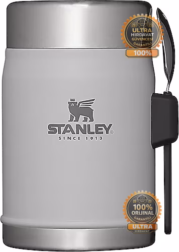 Stanley Klasik Kaşıklı Koyu Beyaz 0.40 lt Çelik Yemek Termosu