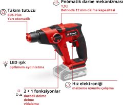 Einhell TE-HD 18/12'li - Solo, Akülü Pnömatik Matkap