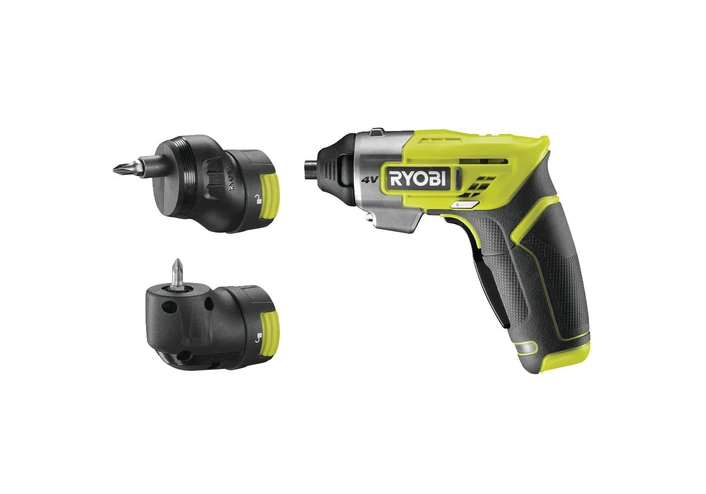 Ryobi Ergo-A2 4V Akülü Tornavida Köşe + Ofset Başlık Setli