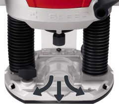 Einhell TE-RO 1255 E, Dik Freze