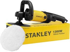 Stanley 1300W 180mm Polisher, Yellow/Black - Sp137-B5, 2 Years Warranty