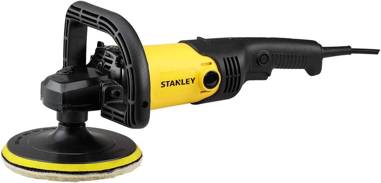 Stanley 1300W 180mm Polisher, Yellow/Black - Sp137-B5, 2 Years Warranty