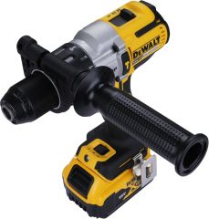 DEWALT DCD996P2-QW ÇİFT AKÜLÜ KÖMÜRSÜZ PROFESYONEL DARBELİ MATKAP 18 VOLT - 5.0 AH LI-ION, SARI-SİYAH