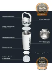 Stanley The Activate Beyaz 591 ml Çelik Shaker Termos