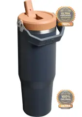 Stanley The Iceflow Flip Straw Lacivert 0.89 lt Pipetli Termos Bardak
