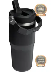 Stanley The Iceflow Flip Straw Siyah 0.41 lt Pipetli Termos Bardak