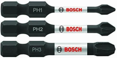 BOSCH ImpactC Vidalama Ucu PH1/2/3 50mm 3'lü