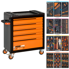 Retta Rta5141 Monoline 5 Çekmeceli 221 Parça Takım Arabası