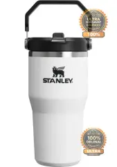 Stanley The Iceflow Flip Straw Beyaz-Siyah 0.60 lt Pipetli Termos Bardak
