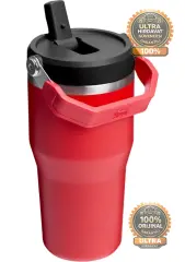 Stanley The Iceflow Flip Straw Kırmızı 0.60 lt Pipetli Termos Bardak