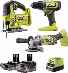 Ryobi RCK183A-252S 18 V Akülü 3'lü Combo Set T5133005714
