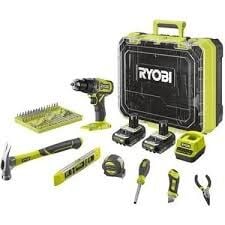 Ryobi Ryobı 18V Akülü Darbeli Matkap Set RPD18-2C20TAH