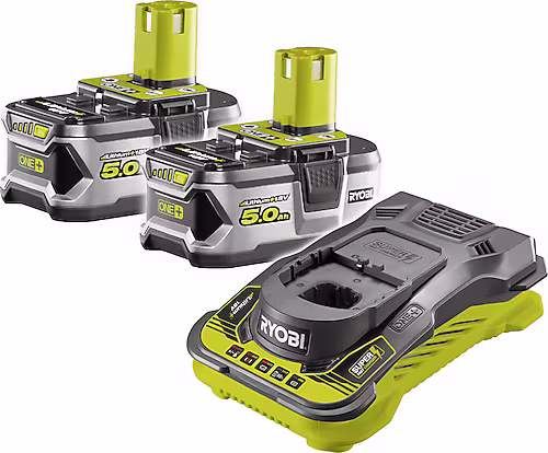 RYOBİ RC18150-250 18V Lİ-ION AKÜ VE ŞARJ CİHAZI SETİ - 2 X 5.0 AH