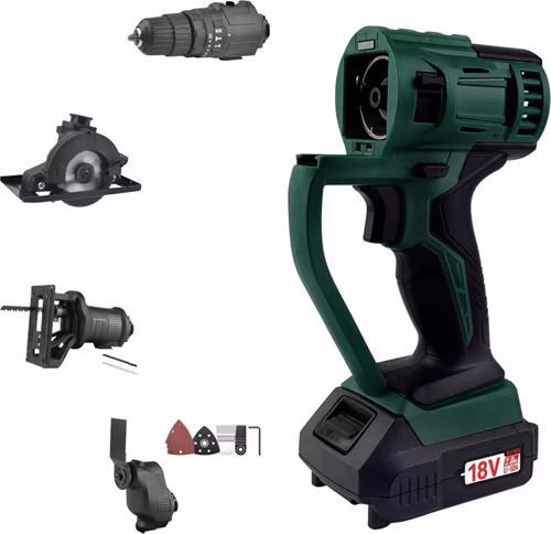 KLpro KLMS18-20 18 V 2 Ah Li-on Çift Akülü Darbeli Vidalama Multi Set