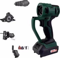 KLpro KLMS18-20 18 V 2 Ah Li-on Çift Akülü Darbeli Vidalama Multi Set