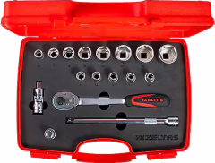 İzeltaş 1113 1/2'' Altı Köşe 17 Parça Lokma Takımı