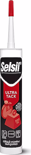 Selsil Ultra Tack Korniş Yapıştırıcı Beyaz 290 ML