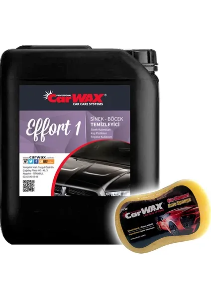 Carwax Sinek Böcek Temizleyici Effort 1 - 5 kg Uygulama Süngeri