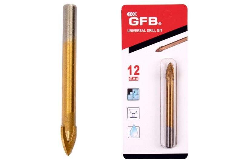 Gfb 6 mm Cam Seramik Delme Üniversal Matkap Ucu